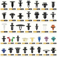 1295/1300 Pièces Clips de fixation à pression pour voiture, rivets pour panneaux de porte, pare-chocs et ailes