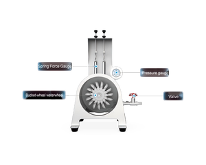Unité d'analyse des performances de la turbine Pelton à impulsion pour l'étude en laboratoire de mécanique des fluides universitaire - Product Image 3