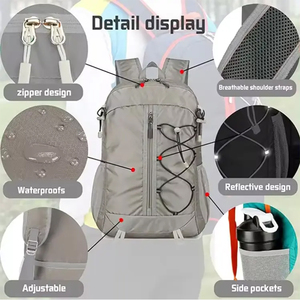 High Quality Multi-Pocket Casual Sports <strong>Backpack</strong> Lightweight <strong>Large</strong> Capacity <strong>Hiking</strong> Bag Durable Collapsible Feature Gym Outdoor - Product Image 3
