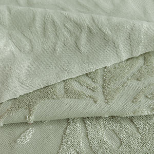 75% coton 25% polyester Tissu jacquard uni en tricot éponge 270gsm Antistatique Respirant Évacuation de l'humidité Robes de bain séchant rapidement Plage Filles - Product Image 3