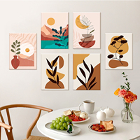 Prix de gros personnalisé Orfon Kit de peinture par numéros créatif moderne mini 6 pièces 15x20cm Peinture par numéros DIY petite OEM Global