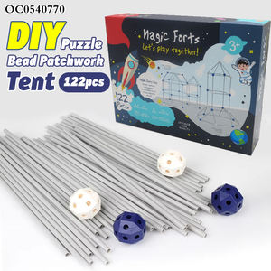 Vente en gros 122 pièces <span class=keywords><strong>château</strong></span> tente maison <span class=keywords><strong>construction</strong></span> bâton balle jeu kit intérieur <span class=keywords><strong>construction</strong></span> créative forts tentes pour enfants facile à monter - Product Image 2