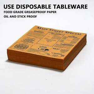 Custom Printed Single-Sided Food Grade Wrappers Uncoated Burger Sandwich Oil and Grease Resistant for Cookies - Product Image 6