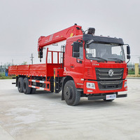 Nouveau dongfeng sany 12 tonnes grue camion monté palfinger camions à benne basculante grue montée chine euro3
