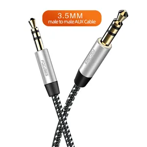 Focuese Câble Audio 3.5mm Voiture Audio Câble pour Amplificateur Haut-Parleur De Téléphone RCA 3.5mm Jack Mâle à Mâle RCA Câble AUXILIAIRE