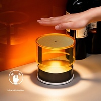 Lampe de table rétro créative DIY à détection corporelle, luxe haut de gamme, pour chambre à coucher, chevet, ambiance halo, veilleuse de bureau