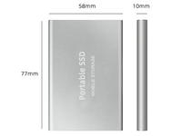 Slim SSD Eksternal USB 3.1 tipe-c Drive 1 TB Disk Drive dengan Intel 3D NAND Flash-untuk bekerja seluler