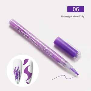 ปากกาเพ้นท์เล็บลายกราฟฟิกกันน้ำ ดีไซน์ยอดนิยม 12 สี สำหรับทำเล็บเจลอะคริลิค เหมาะสำหรับร้านเสริมสวย - Product Image 5