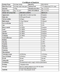 Suplemen kesehatan ekstrak kedelai alami bubuk <span class=keywords><strong>Isoflavone</strong></span> kedelai 40% <span class=keywords><strong>Isoflavone</strong></span> - Product Image 4