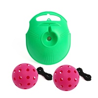 Entraîneur de pickleball avec ficelle Sportastic Pickleball Practice Rebounder Accessoires Aides à la formation intérieur et extérieur