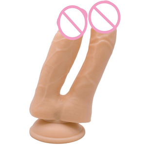 Dildo de Doble Cabeza Mivoo, Material de PVC Suave, 100% Impermeable, Ecológico, Sensación Realista, Masturbación con Pene Realista - Product Image 1