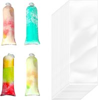 Sachets personnalisés imprimés pour boissons glacées, tubes à sucettes glacées de qualité alimentaire, résistants au congélateur, pour smoothies faits maison, solution d'emballage écologique réutilisable