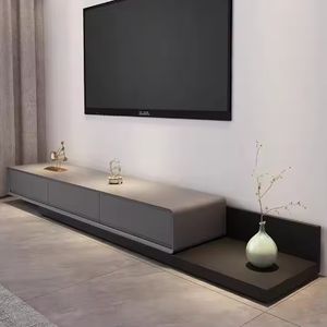 Meuble TV moderne et simple, meuble en bois, ensemble de table basse de luxe - Product Image 2