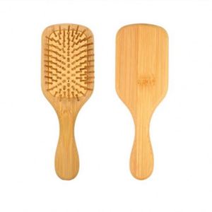 Cepillo para el Cabello de Bambú 100% Natural y Ecológico con Logotipo Personalizado, Masajea el Cuero Cabelludo, Antiestático, Desenreda el Cabello, para Baño - Product Image 1
