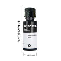 Tinta pewarna grosir untuk HP GT53 Ink GT52 Smart Tank53 GT51 617 615 315 415 515 615 720 750 Printer kualitas premium untuk tinta HP.