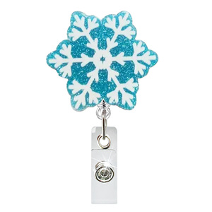 Gantungan ID Teleskopik Mudah Digunakan dengan Desain Kartun Pohon Natal Manusia Jahe, Bahan ABS - Product Image 3