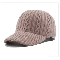Dames Herfst En Winter Koreaanse Mode Wollen Baseballpet Custom Logo Warm Gebreide Japanse Serie Groothandel