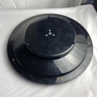 QIN LONG Professionelles Hochwertiges 18-Zoll Schwarzes ABS-Roulette-Rad mit Einfach-Null und Doppel-Null, Manuelles Unterhaltungssystem für 8 Spieler