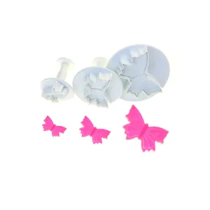 3 sets butterfly plunger cutters cake decorations