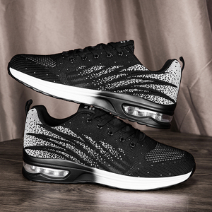 Calzado Deportivo de Tela PU Resistente, Antideslizante, Transpirable, con Cordones, para Correr, Uso Casual, Todas las Temporadas - Product Image 3