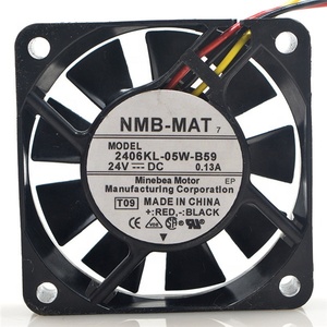 Quạt, 2025 <span class=keywords><strong>2406kl</strong></span>-05f-<span class=keywords><strong>b59</strong></span> DC24V 0.13A 6cm 6015 60*60*15mm làm mát người hâm mộ Hot Bán - Product Image 3