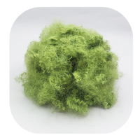 Fibre de polyester ajourée pour le remplissage, couleur verte, lot de 12 pièces, 15D x 51mm