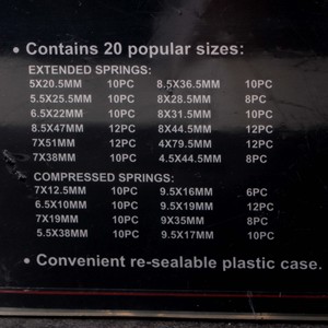 Spring Assortment Set 200pcs Tension Compression Steel <b>Wire</b> Tool Kit Home <b>Craft</b> Supplies Transparent Box - Product Image 3