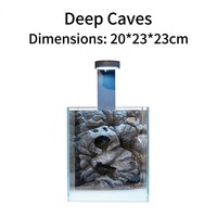 Aquarium en verre ultra-clair JSD, écosystème de bureau avec trou d'arbre mystérieux, kit complet de filtration en 3 étapes