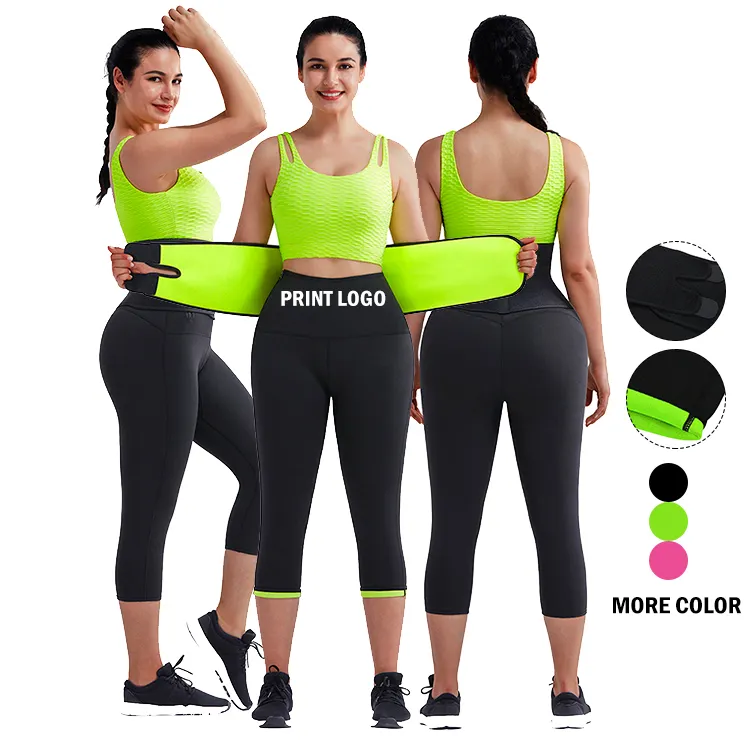 HEXIN Logo personalizzato compressione regolabile in Neoprene Sauna vita Trimmer donne che dimagriscono pantaloni lunghi