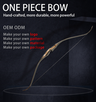 Edge Pro Tir à l'arc Chasse Arc traditionnel 60 Lbs Arc classique en fibre de verre pour une pièce Bois stratifié Chasse classique classique