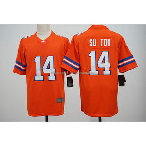 เสื้อฟุตบอลอเมริกันแบบเย็บปักลายเดนเวอร์ คุณภาพดีที่สุด ขนาดใหญ่พิเศษ 6XL  สามารถสั่งทำหมายเลข ชื่อ และโลโก้ของคุณได้ - Product Image 1