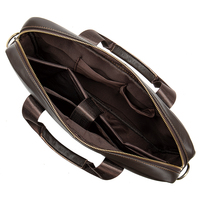 SCHLATUM – Sacoche de bureau en cuir de vache véritable de qualité supérieure, grande, faite à la main, rétro, bandoulière, pour ordinateur portable, classique, vintage, avec fermeture éclair