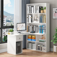 Meubles de bureau à domicile Table d'étude avec tiroir en forme de L Bureau d'ordinateur avec bibliothèque Grands bureaux de bureau