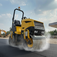 Livraison Gratuite - Nouvelle Compacteuse Routière Vibrante à Double Tambour de 1,5 Tonne, Hydraulique et à Essence