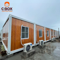 Cbox Row Bloc de logements linéaires modulaire préfabriqué démontable en conteneurs pour dortoirs et quartiers de travailleurs multi-unités