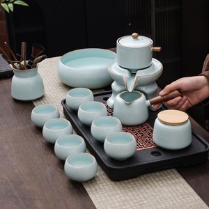 Ensemble de tasses et soucoupes à thé en porcelaine faites à la main, style vintage, pour cérémonie du thé, cadeau - Product Image 1