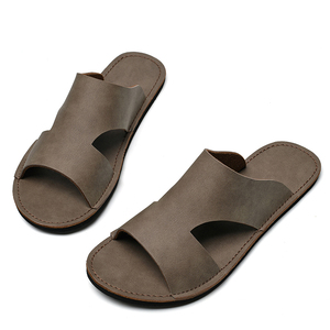 Sandalias Casuales de Verano para Hombre, Talla Grande, Parte Superior de PVC, Suela de EVA, Estilo Retro para Playa, Pantuflas - Product Image 6
