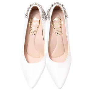 Tacones DE BODA puntiagudos Stiletto de piel de oveja brillante - Product Image 3