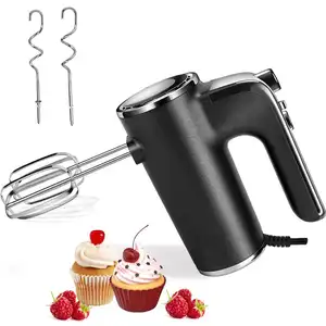 Popular 5-Speed Hand Mixer with Two Handheld Egg Beaters Electric Includes Small Hand Mixers