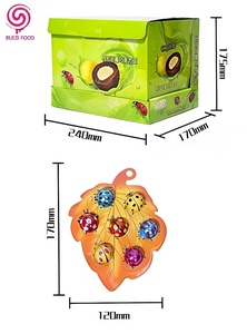 Bonbons au chocolat compoés de coccinelles à sept étoiles, confiture, biscuits au lait croustillants, collations pour enfants, boîte de jouets, emballage, haute teneur en beurre de cacao - Product Image 6