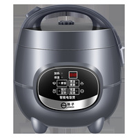 Cuiseur à riz intelligent gris 1,8 L, mini dortoir, tasse à mesurer pour le ménage, réservation 24 heures sur 24