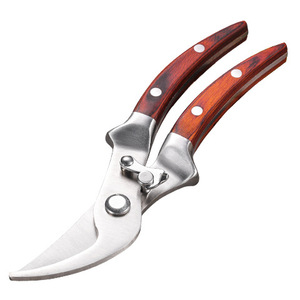 Yu Jian <b>Pruning</b> Shears Stainless Steel 5.2cm Rosewood Handle Butterfly Structure For Fruit <b>Trees</b> - Product Image 1