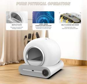 <span class=keywords><strong>Bac</strong></span> à <span class=keywords><strong>sable</strong></span> désodorisant électronique autonettoyant automatique intelligent de chat de Offre Spéciale facile à nettoyer pour l'accessoire de litière de chat d'animaux de compagnie - Product Image 4