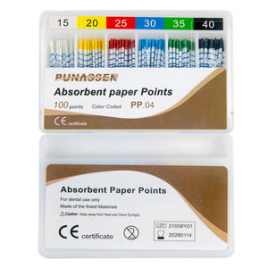 Papier absorbant dentaire Gutta Percha Point papier conique 02 / 04 / 06 avec certificat CE - Product Image 2