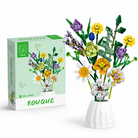 Ensemble de blocs de construction de fleurs artificielles pour les distributeurs en gros, les modèles de présentation florale et les acheteurs d'emballages personnalisés dans le monde entier