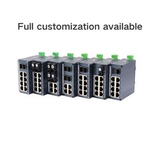 Commutateur PoE industriel 4/8/10/16 ports, commutateur réseau Gigabit complet, convertisseur de média <span class=keywords><strong>Ethernet</strong></span> avec fente <span class=keywords><strong>fibre</strong></span>, commutateur PoE IP40 - Product Image 3