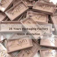 Tiroir personnalisé emballage coulissant fenêtre en pvc transparent presse sur ongles fard à paupières cils maquillage boîtes d'emballage
