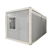 Maison conteneur préfabriquée de 20 pieds, bureau à domicile, bureau, ou unité d'habitation complémentaire en kit