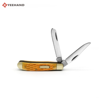 Couteau pliant tactique Yeehand OEM de qualité industrielle, lame en acier 3CR13, manche en os de bœuf, MFK-008A, pour le camping en plein air