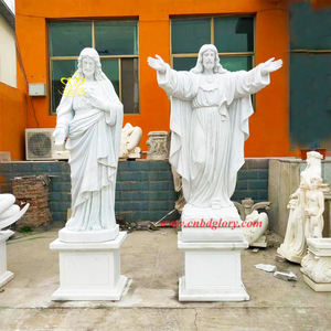 Statue moderne en marbre de Saint Augustin Sculpture importante de <span class=keywords><strong>parrain</strong></span> pour l'église et <span class=keywords><strong>le</strong></span> jardin en plein air - Product Image 3